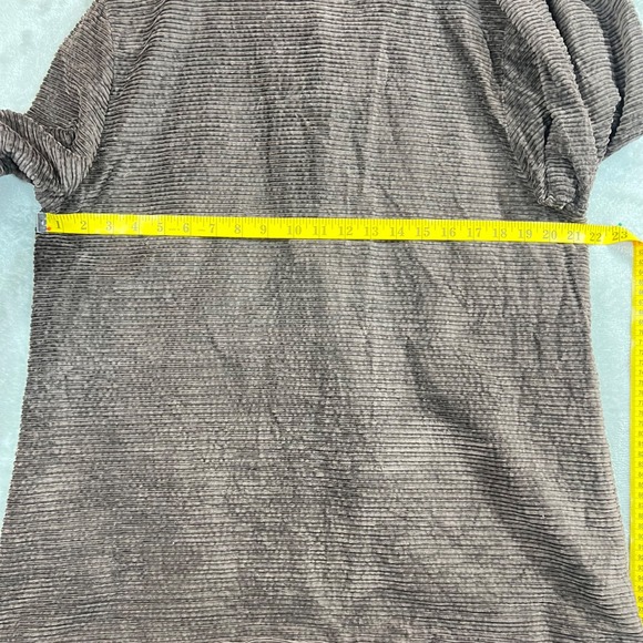 Eileen Fisher Brown Corduroy Hooded Snap Front Jacket Coat Women's‎ Size Medium - Picture 10 of 11